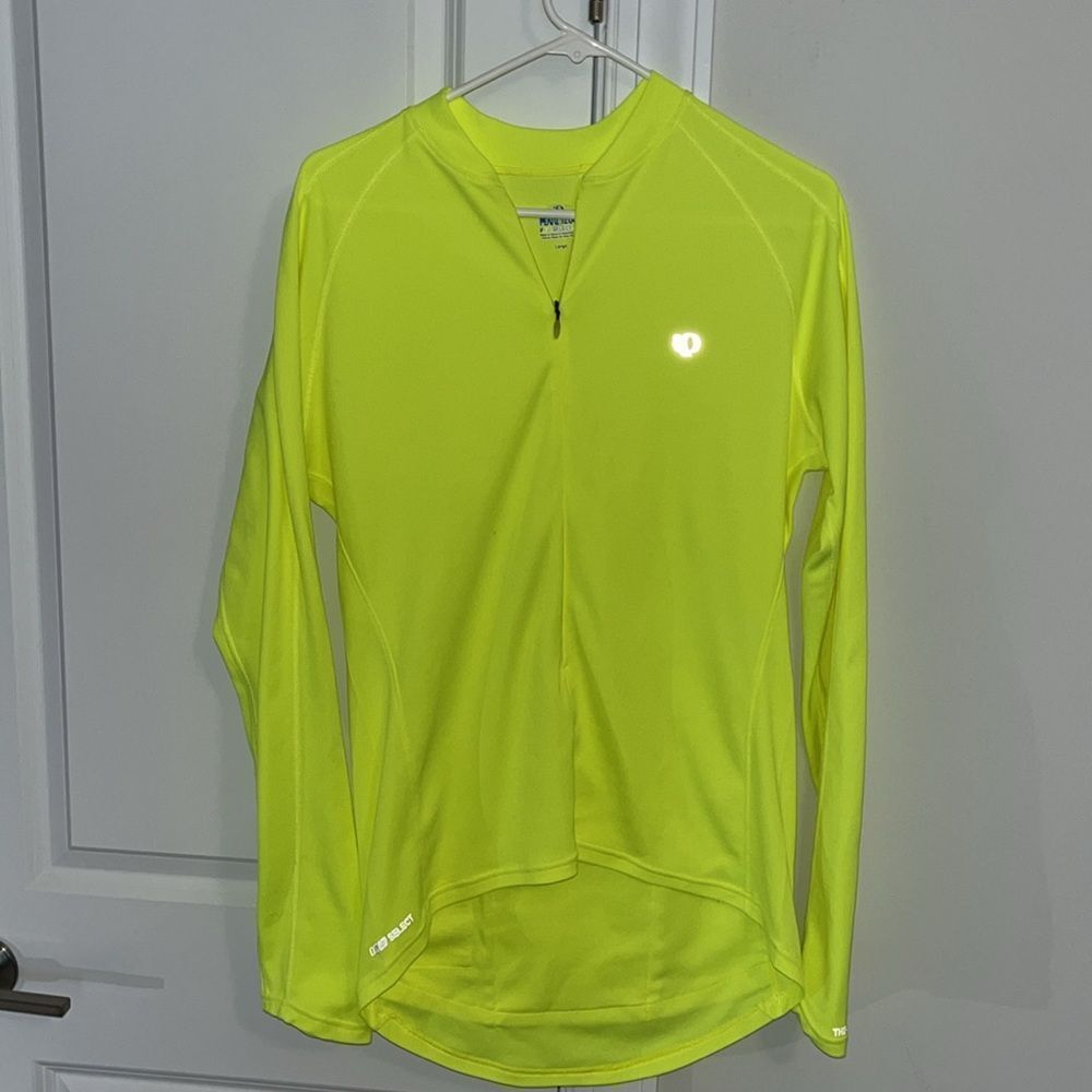 New Pearl Izumi Select High Visibility Bike Cycling LS Thermal Jersey L Racing